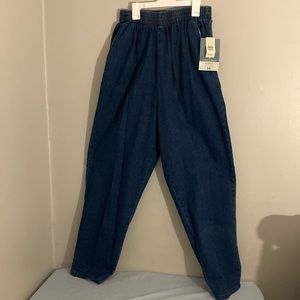 Vintage BNWT Route 66 elastic waist straight jeans